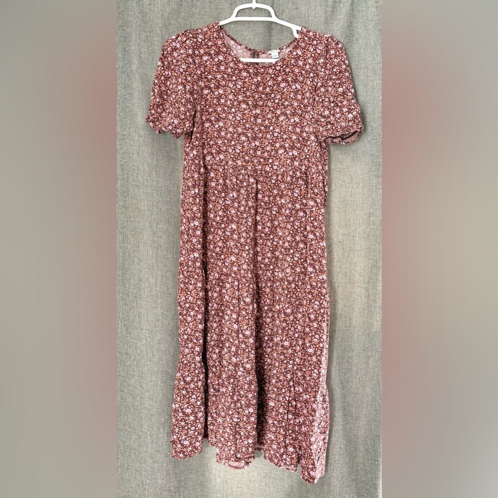 Aerie Garden Party Floral Relic Midi Tiered Dress size M - Picture 5 of 9